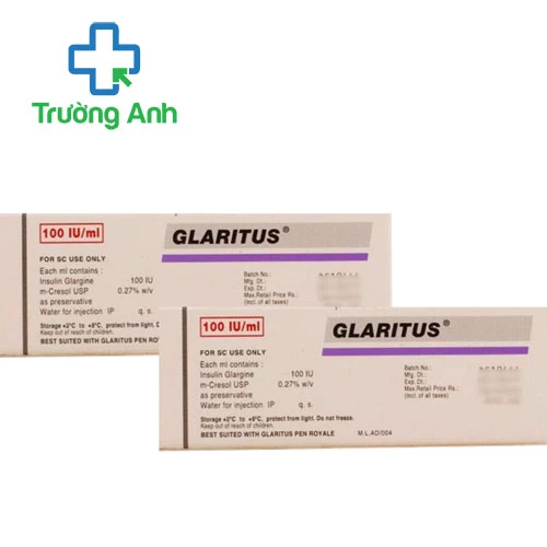 Glaritus 100 IU/ml  Wockhardt - Thuốc điều trị đái tháo đường tuýp 2