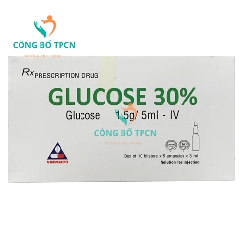 Glucose 30% 1,5g/5ml Vinphaco - Thuốc điều trị hạ đường huyết