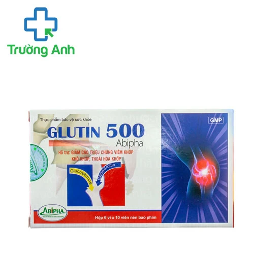 Glutin 500 Abipha - Hỗ trợ tăng dịch cho khớp, giảm viêm khớp