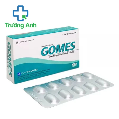 Gomes 16mg Davipharm - Thuốc chống viêm và ức chế miễn dịch