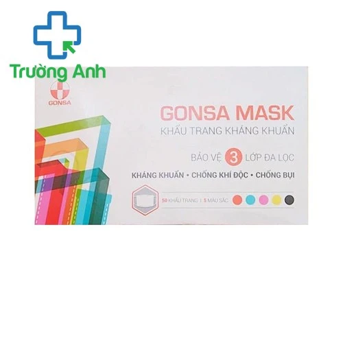 Gonsa Mask - Khẩu trang 3 lớp chống bụi, ngăn ngừa vi khuẩn