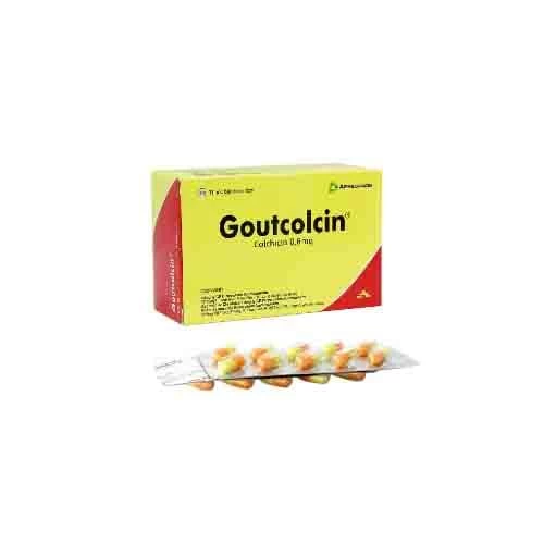 Goutcolcin 0,6mg Agimexpharm - Thuốc điều trị gout hiệu quả