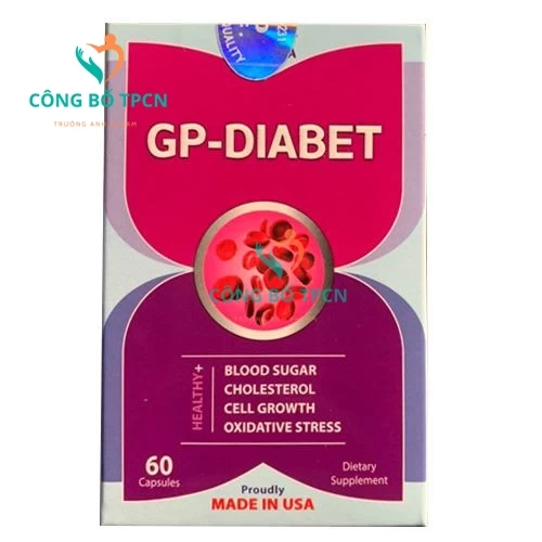 GP Diabet - Hỗ trợ điều trị tiểu đường, giảm cholesterol của Mỹ