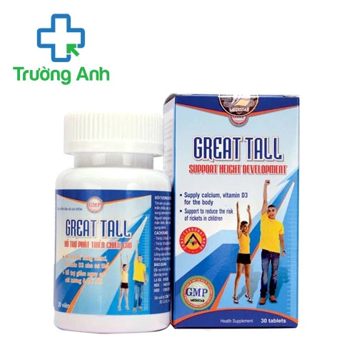 Great Tall – Hỗ trợ bổ sung canxi, vitamin D3 hiệu quả
