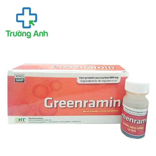 Greenramin Hataphar (dung dịch uống) - Thuốc điều trị thiếu máu do thiếu sắt