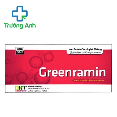 Greenramin (ống 15ml) - Thuốc điều trị bệnh thiếu máu hiệu quả