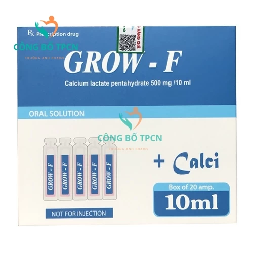 Grow-F - Bổ sung calci, phòng và điều trị tình trạng thiếu calci