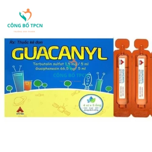 Guacanyl 5ml CPC1HN - Điều trị chứng ho do viêm phế quản