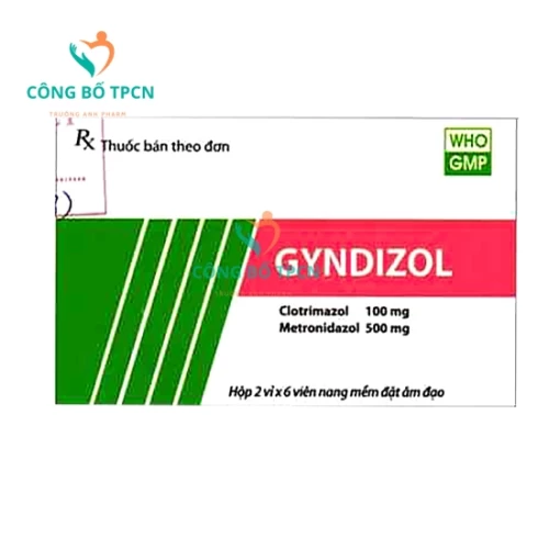 Gyndizol Hataphar - Viên đặt âm đạo phòng nhiễm nấm hiệu quả