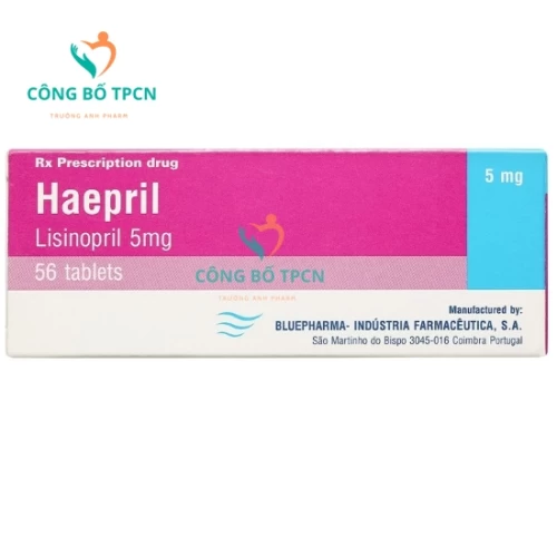 Haepril 5mg - Thuốc điều trị tăng huyết áp của Bồ Đào Nha