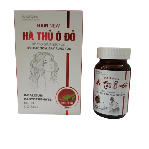 Hair New Hà thủ ô đỏ - Hỗ trợ bổ huyết, làm đen tóc hiệu quả