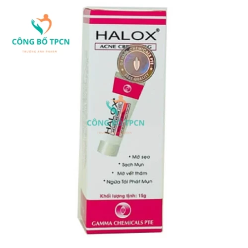 Halox cream. 15g Gamma - Hỗ trợ điều trị mụn trứng cá