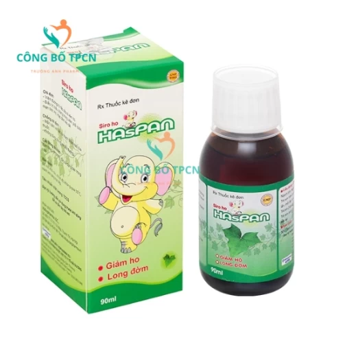 Siro Ho Haspan - Thuốc làm loãng chất nhầy đường hô hấp