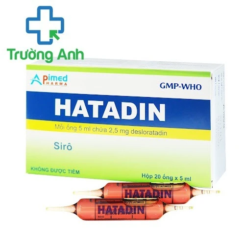 Hatadin 5ml (siro) - Thuốc điều trị viêm mũi dị ứng và mày đay của Apimed