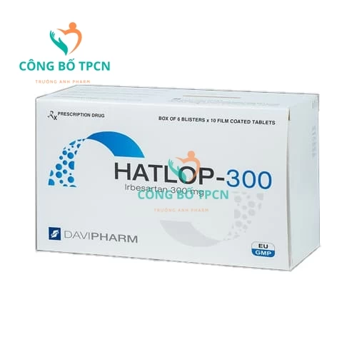 Hatlop-300 Davipharm - Điều trị tăng huyết áp động mạch vô căn