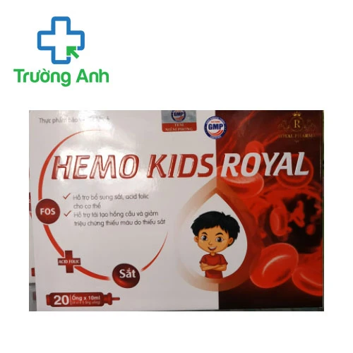 Hemo Kids Royal – Hỗ trợ bổ sung sắt, acid folic hiệu quả