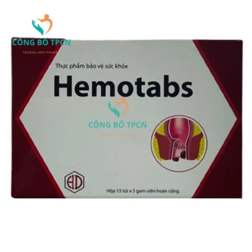 Hemotabs - Hỗ trợ nhuận tràng, giúp giảm nguy cơ táo bón