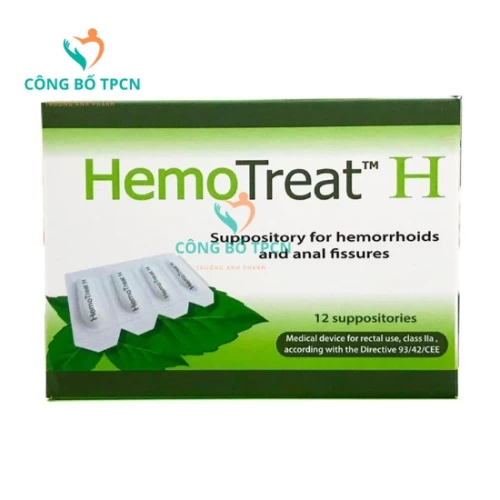 HemoTreat H (viên đặt) - Hỗ trợ điều trị bệnh trĩ hiệu quả