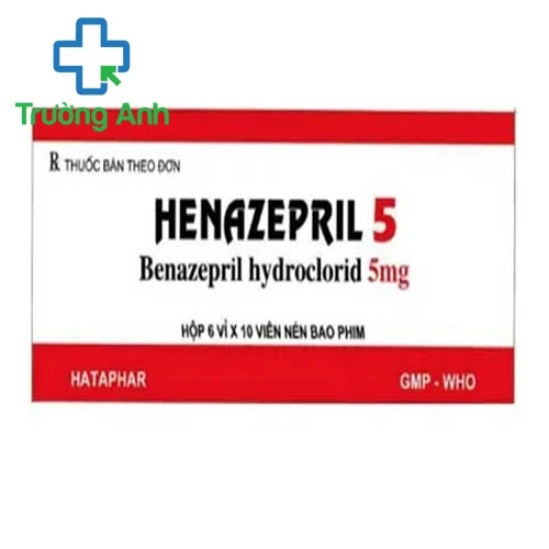 Henazepril 5 - Thuốc điều trị tăng huyết áp hiệu quả của Hataphar