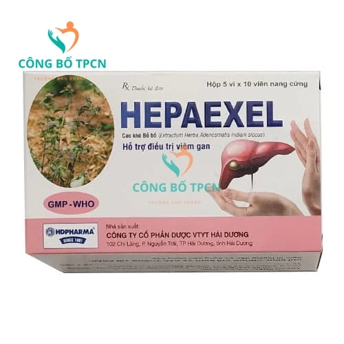 Hepaexel - Thuốc hỗ trợ điều trị suy giảm chức năng gan