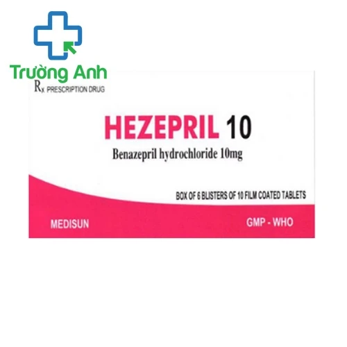 Hezepril 10 - Thuốc điều trị tăng huyết áp hiệu quả của Medisun