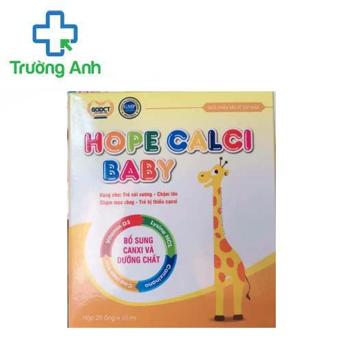 Hope Calci Baby - Giúp hệ xương và răng phát triển khỏe mạnh