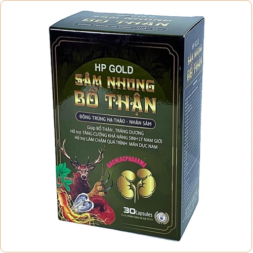 HP Gold Sâm Nhung Bổ Thận - Giúp bổ thận và tăng cường sinh lực