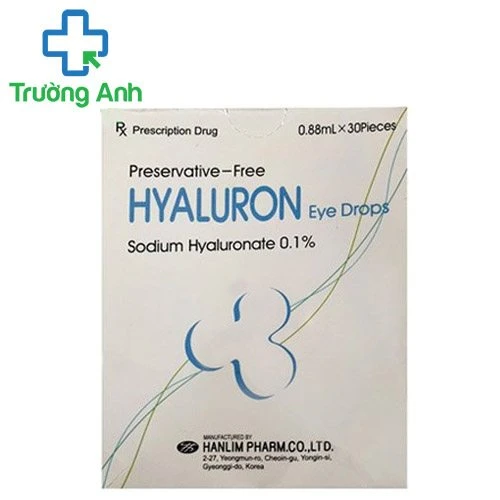 Hyaluron Eye Drops - Giúp điều trị tổn thương biểu mô giác, kết mạc