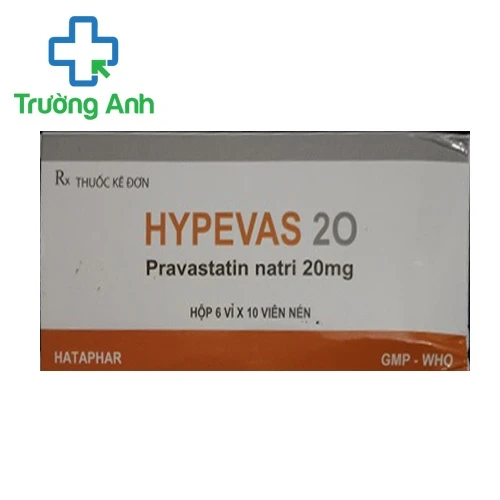 Hypevas 20 - Thuốc điều trị tăng Cholesterol máu hiệu quả