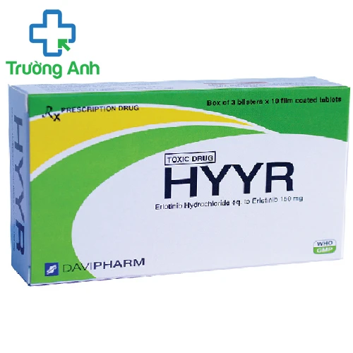 Hyyr 150mg Davipharm - Điều trị những bệnh nhân ung thư phổi