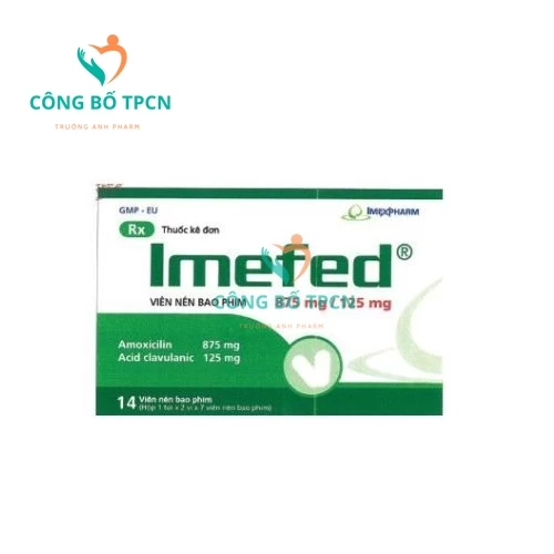 Imefed 875mg/125mg Imexpharm - Thuốc điều trị nhiễm khuẩn
