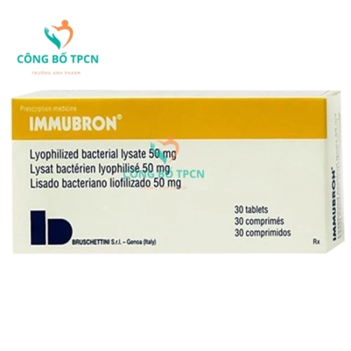 Immubron - Phòng và hỗ trợ điều trị nhiễm khuẩn đường hô hấp hiệu quả 