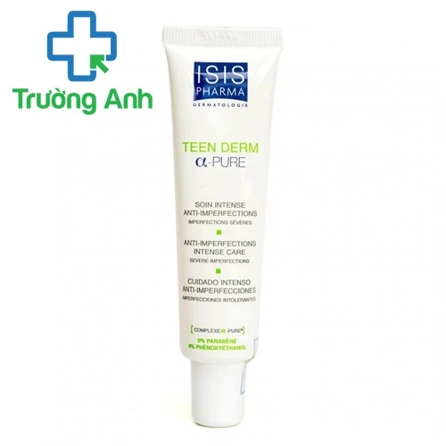 Isis Pharma Teen Derm Alpha Pure - Kem dưỡng da, giảm mụn trứng cá