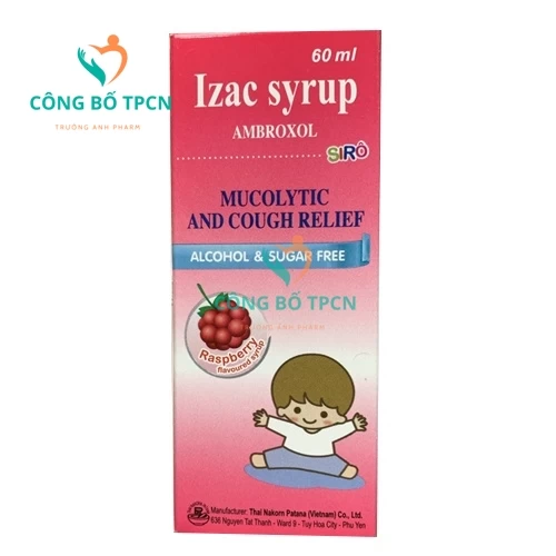 Izac Syrup - Thuốc làm long đờm và giảm ho hiệu quả