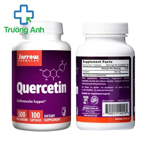 Jarrow Quercetin 500mg - Giúp chống oxy hóa, bảo vệ tim mạch huyết áp