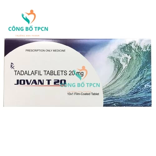 Jovan T 20 - Thuốc điều trị rối loạn cương dương hiệu quả của Ấn Độ (10 hộp)