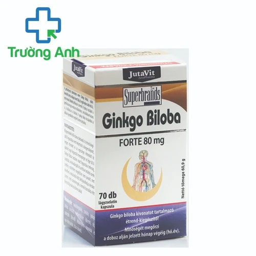 Jutavit Ginkgo Biloba Forte 80mg - Giúp bảo vệ và tái tạo tế não