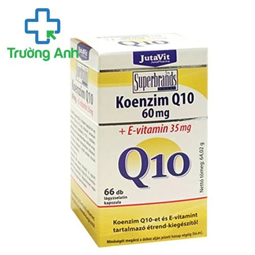 Jutavit Koenzim Q10 60mg + E- vitamin 35mg - Giúp bảo vệ trái tim