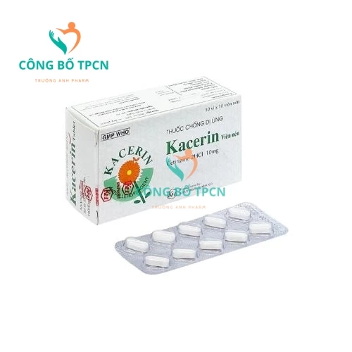 Kacerin 10mg - Thuốc điều trị viêm mũi dị ứng hiệu quả của Khapharco 