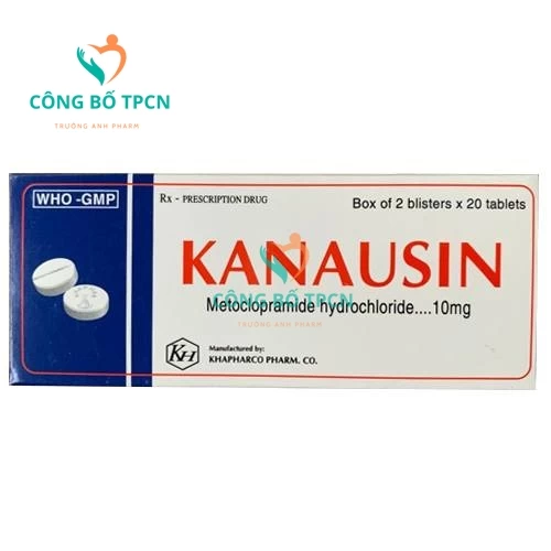 Kanausin 10mg - Thuốc điều trị buồn nôn và nôn của Khapharco (10 hộp)