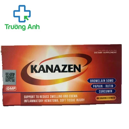 Kanazen đem - Hỗ trợ làm giảm sưng  phù nề, tụ máu do viêm