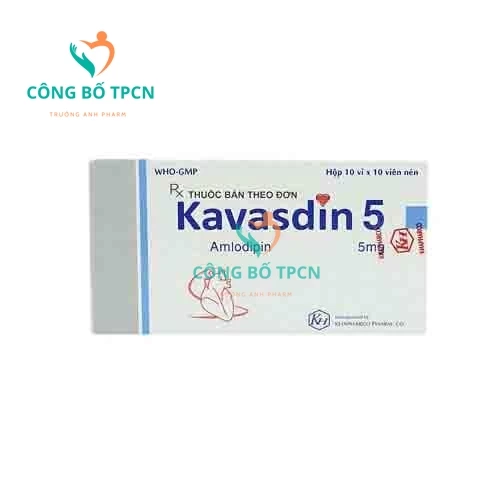 Kavasdin 5 - Thuốc điều trị tăng huyết áp hiệu quả của Khapharco