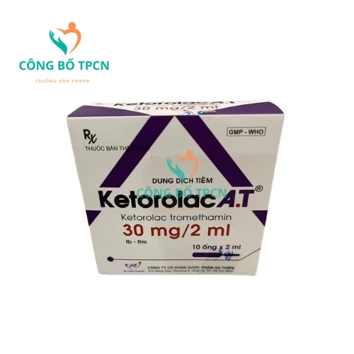 Ketorolac A.T - Thuốc điều trị ngăn ngày cơn đau hiệu quả 