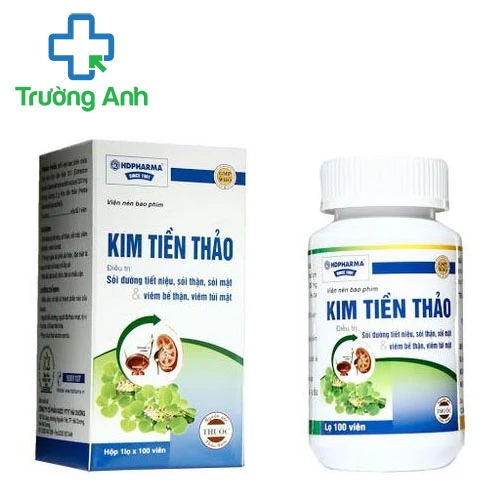 Kim tiền thảo HD Pharma 200mg (viên nén) - Giúp giảm sỏi thận, sỏi mật