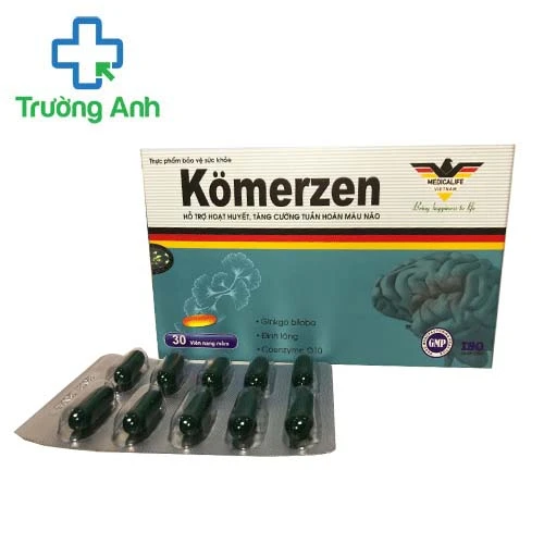 Kömerzen - Hỗ trợ hoạt huyết, tăng cường tuần hoàn máu não
