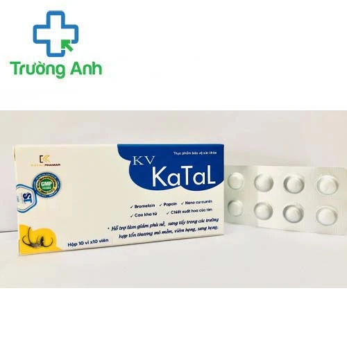 KV Katal - Hỗ trợ làm giảm phù nề do tổn thương mô mềm 