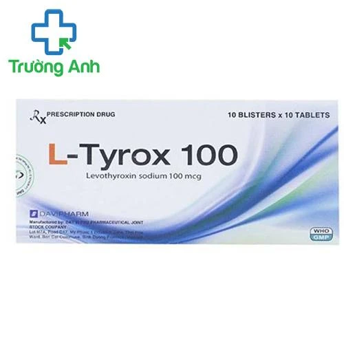 L-Tyrxox 100 - Thuốc điều trị bệnh suy giáp, giảm u bướu của Davipharm