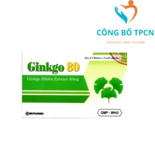 Ginkgo 80 - Thuốc tăng tuần hoàn não
