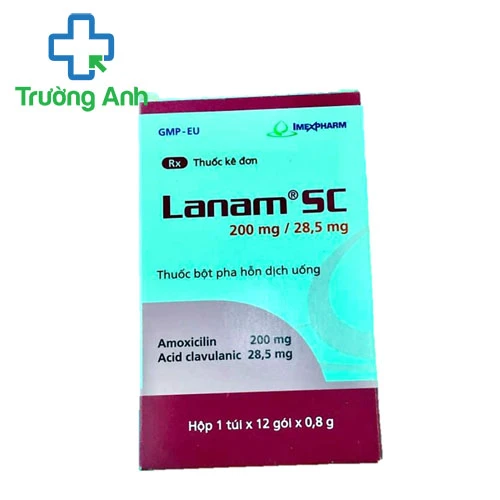 Lanam SC 200mg/ 28,5mg Imexpharm - Thuốc điều trị nhiễm khuẩn 