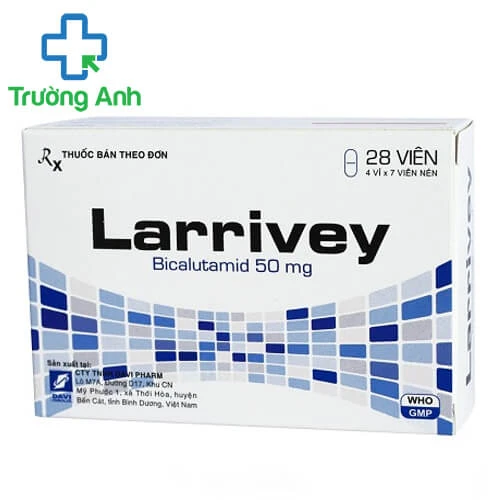Larrivey 50mg Davipharm - Điều trị ung thư tiền liệt tuyến tiến